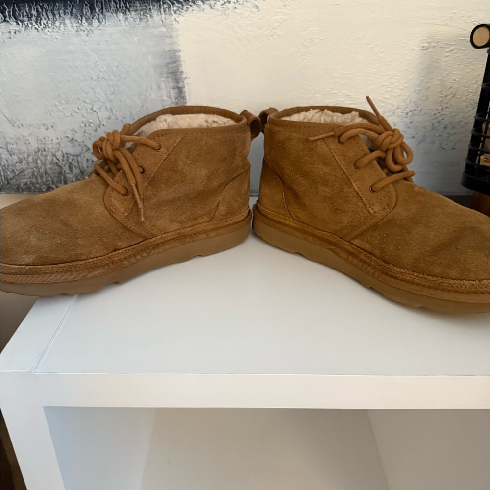 UGG Neumel Chestnut Suede Shearling Boot Size 6 Women’s - Picture 6 of 8